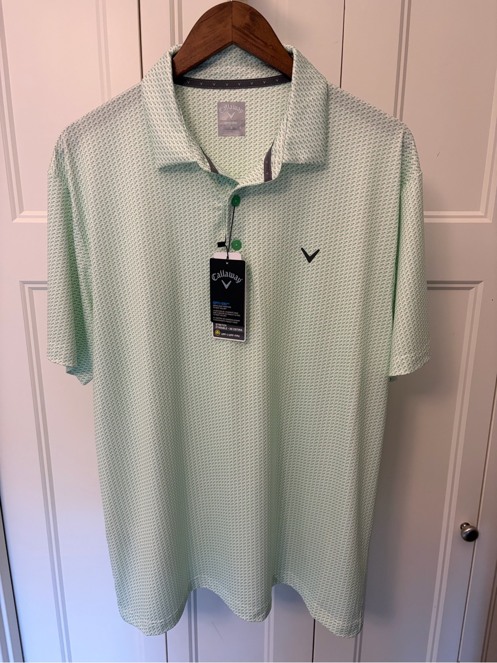 Callaway Light Mint Green Performance Polo Shirt - Picture 3 of 7